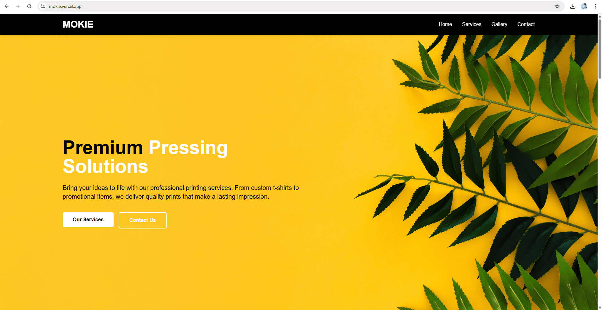 Mokie Print Shop Portfolio