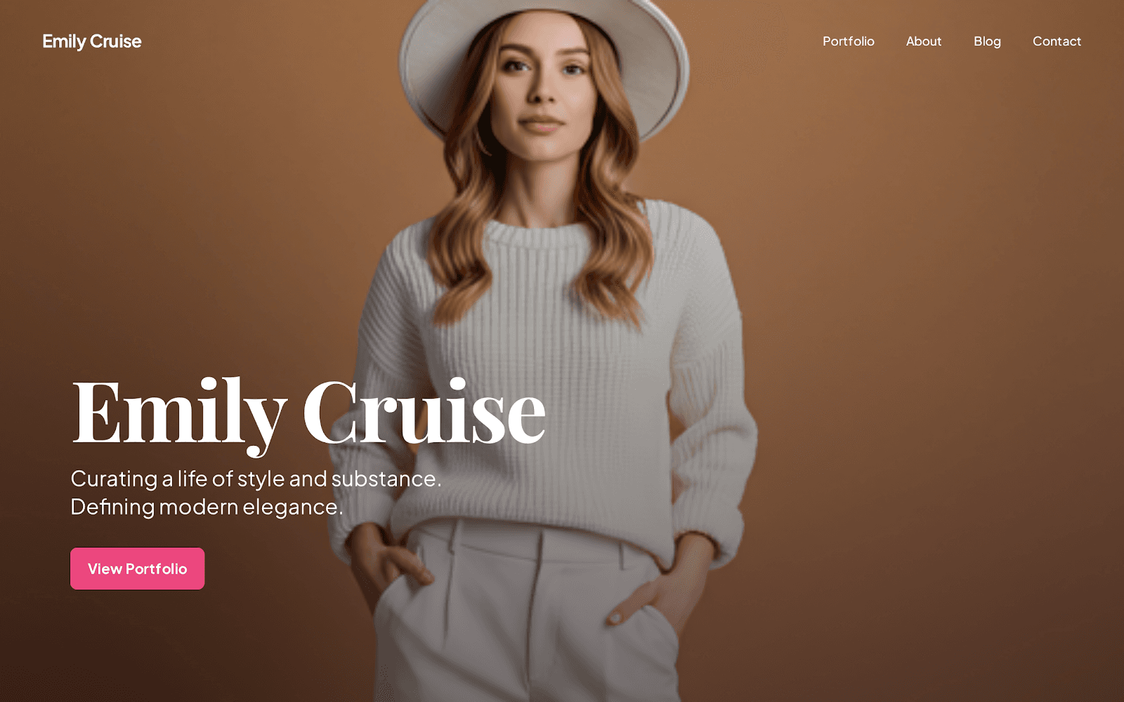 Personal Brand Influencer Website